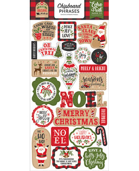 Echo Park My Favorite Christmas 6x13 Inch Chipboard Phrases (MFC190022) Echo Park My Favorite Christmas 6x13 Inch Chipboard Phrases (MFC190022)