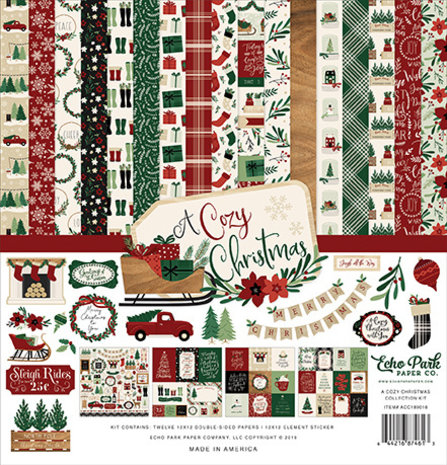 Echo Park A Cozy Christmas 12x12 Inch Collection Kit (ACC189016)