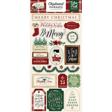 Echo Park A Cozy Christmas 6x13 Inch Chipboard Phrases (ACC189022)