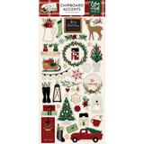 Echo Park A Cozy Christmas 6x13 Inch Chipboard Accents (ACC189021)