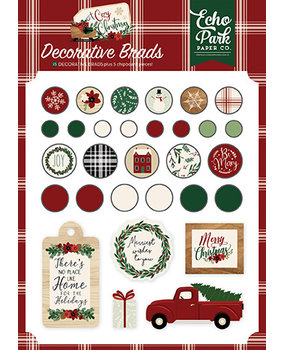 Echo Park A Cozy Christmas Decorative Brads (ACC189020) Echo Park A Cozy Christmas Decorative Brads (ACC189020)