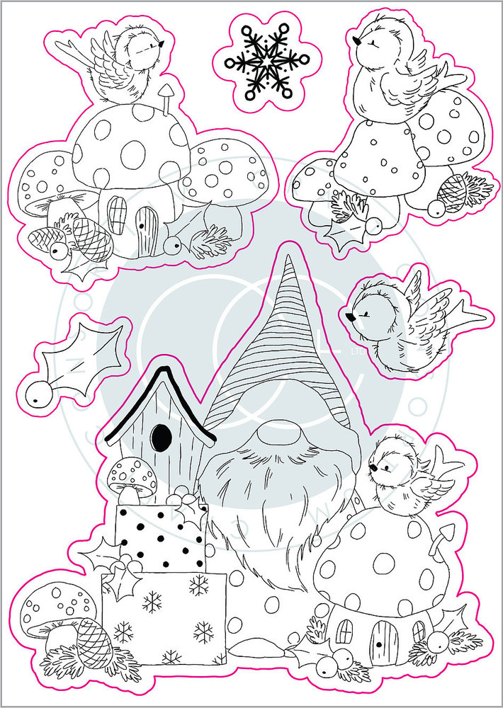 Craft Consortium Robin Mischief Clear Stamps (CCSTMP014) Craft Consortium Robin Mischief Clear Stamps (CCSTMP014)