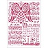 Masking Stencil A4 Music & Wings (KSG435)* Masking Stencil A4 Music & Wings (KSG435)*