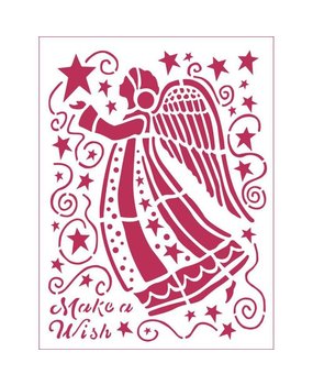 Stamperia Masking Stencil A5 Make a Wish Angel (KSD305)*