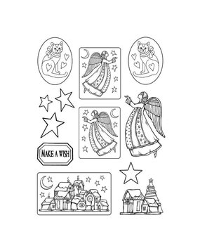 Stamperia Soft Maxi Mould Angel & Cats (K3PTA458)* Stamperia Soft Maxi Mould Angel & Cats (K3PTA458)*