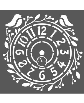Stamperia Media Stencil Clock (KSTDQ227)* Stamperia Media Stencil Clock (KSTDQ227)*
