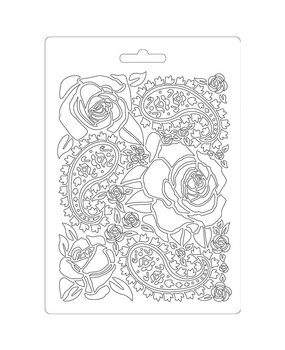 Stamperia Texture Impression Soft Mould A5 Roses (K3PTA520)