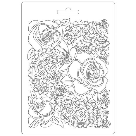 Stamperia Texture Impression Soft Mould A5 Roses (K3PTA520)