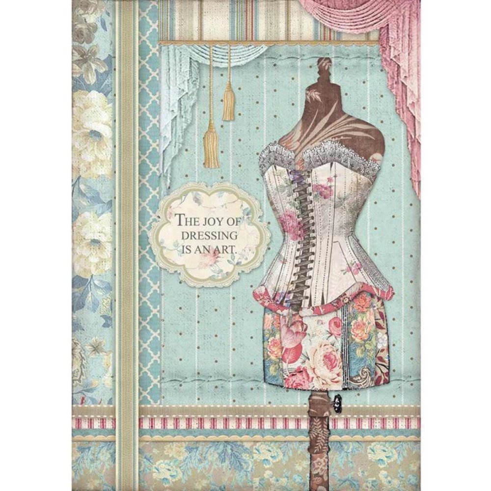 Stamperia Rice Paper A4 Grand Hotel Mannequin (DFSA4398) Stamperia Rice Paper A4 Grand Hotel Mannequin (DFSA4398)