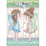 Stamperia Rice Paper A4 Fairies with Butterflies (DFSA4413)