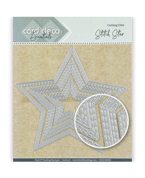 Card Deco Snijmal Stitch Star (CDECD0032) Card Deco Snijmal Stitch Star (CDECD0032)