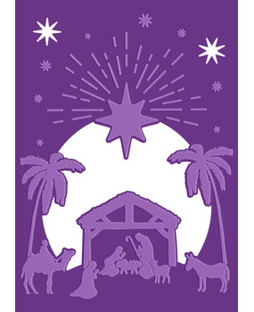 Gemini Away in a Manger Cut & Embossing Folder (GEM-CEF-AIAM)