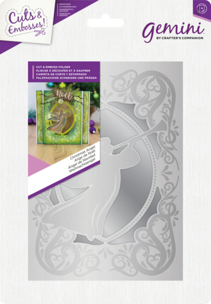 Gemini Christmas Angel Cut & Embossing Folder (GEM-CEF-CANG) Gemini Christmas Angel Cut & Embossing Folder (GEM-CEF-CANG)