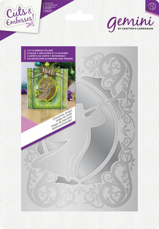 Gemini Christmas Angel Cut & Embossing Folder (GEM-CEF-CANG) Gemini Christmas Angel Cut & Embossing Folder (GEM-CEF-CANG)