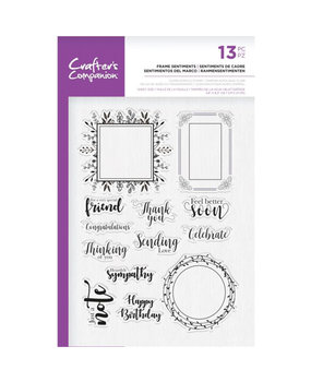 Crafter's Companion Frame Sentiments Clear Stamps (CC-ST-CA-FRS)