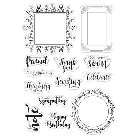 Crafter's Companion Frame Sentiments Clear Stamps (CC-ST-CA-FRS) Crafter's Companion Frame Sentiments Clear Stamps (CC-ST-CA-FRS)