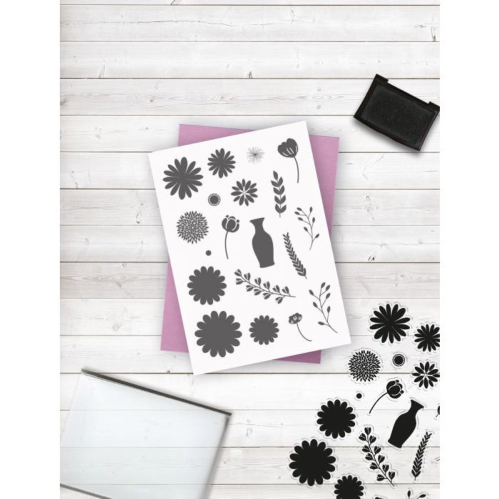 Crafter's Companion Floral Arrangements Clear Stamps (CC-ST-CA-FLR)