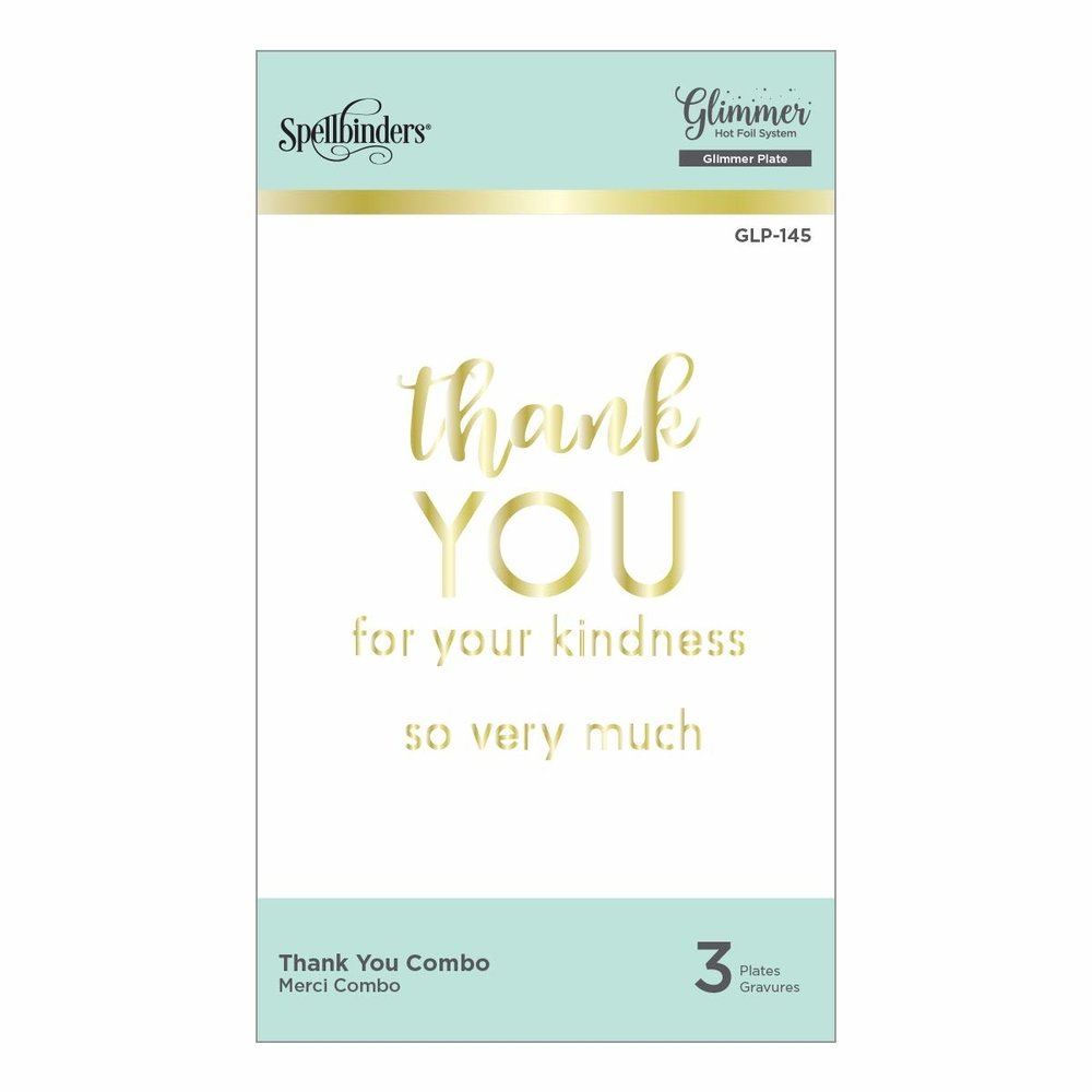 Spellbinders Thank You Combo Hot Foil Plate (GLP-145) Spellbinders Thank You Combo Hot Foil Plate (GLP-145)