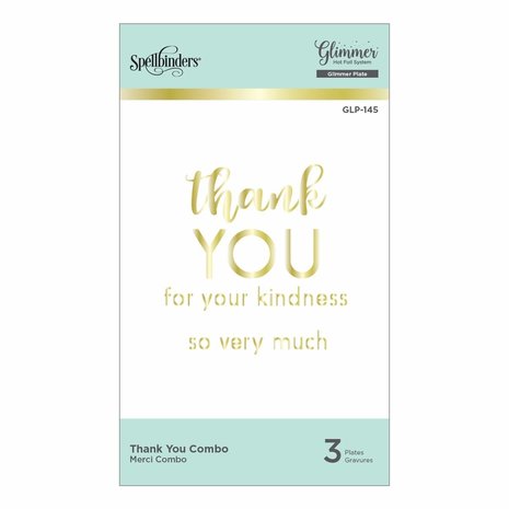 Spellbinders Thank You Combo Hot Foil Plate (GLP-145) Spellbinders Thank You Combo Hot Foil Plate (GLP-145)