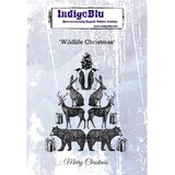 IndigoBlu Wildlife Christmas A6 Rubber Stamp (IND0552)