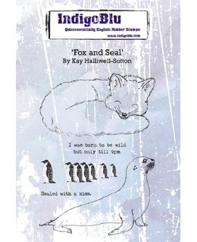 IndigoBlu Fox and Seal A6 Rubber Stamp (IND0553) IndigoBlu Fox and Seal A6 Rubber Stamp (IND0553)