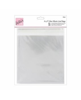 Anita's Clear Plastic Card Bags 8x8 Inch (50pk) (ANT 1651009) Anita's Clear Plastic Card Bags 8x8 Inch (50pk) (ANT 1651009)