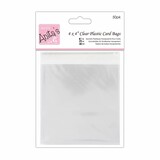 Anita's Clear Plastic Card Bags 4x4 Inch (50pk) (ANT 1651008)