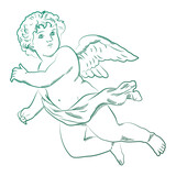 Couture Creations Cherub Mini Clear Stamp (CO726917)
