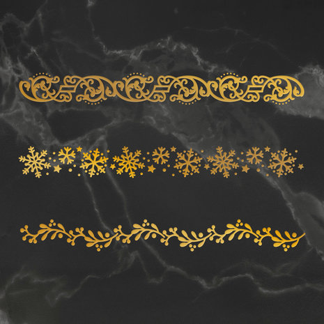 Couture Creations Naughty Or Nice Christmas Borders Hot Foil Stamp (CO726923)