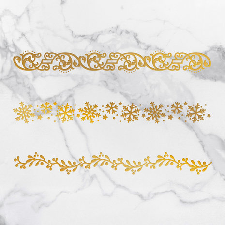 Couture Creations Naughty Or Nice Christmas Borders Hot Foil Stamp (CO726923)