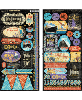 Graphic 45 Life's a Journey Stickers (4501949)