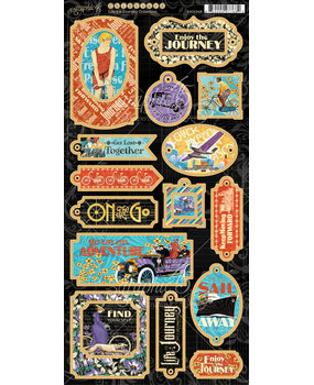 Graphic 45 Life's a Journey Chipboard (4501948)