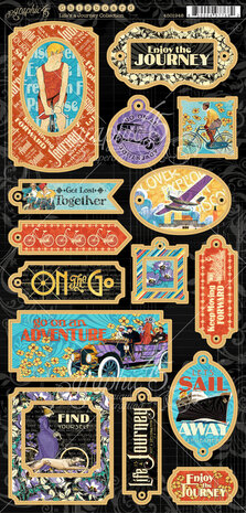 Graphic 45 Life's a Journey Chipboard (4501948) Graphic 45 Life's a Journey Chipboard (4501948)