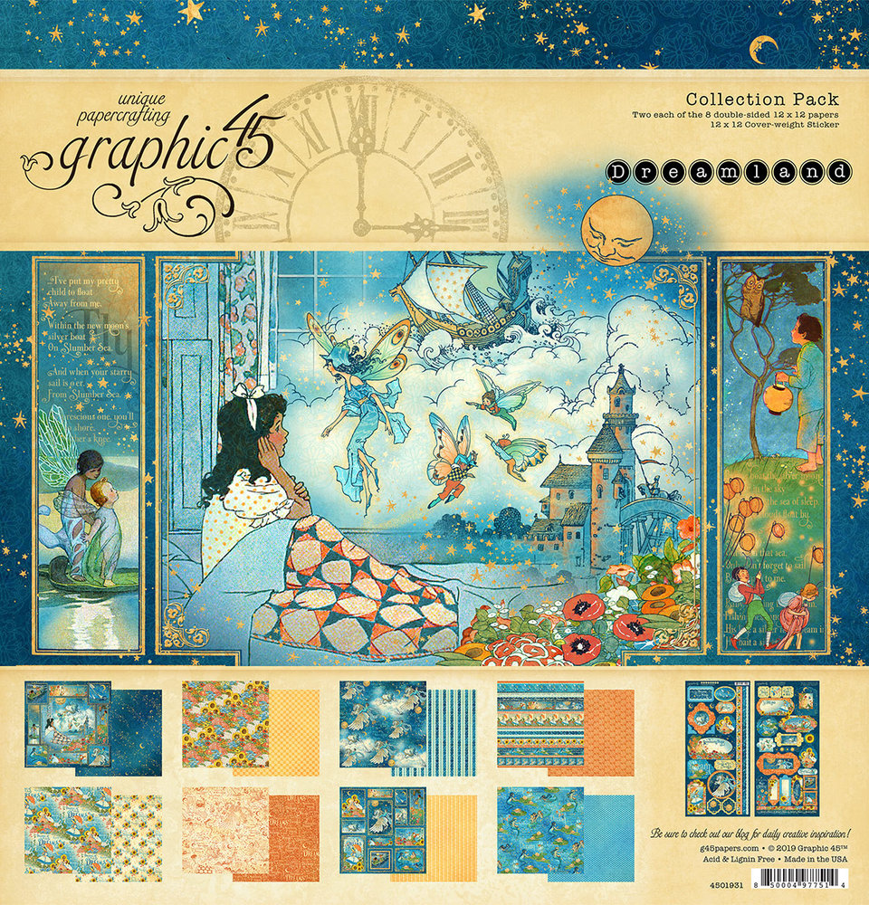 Graphic 45 Dreamland 12x12 Inch Collection Pack (4501931) Graphic 45 Dreamland 12x12 Inch Collection Pack (4501931)