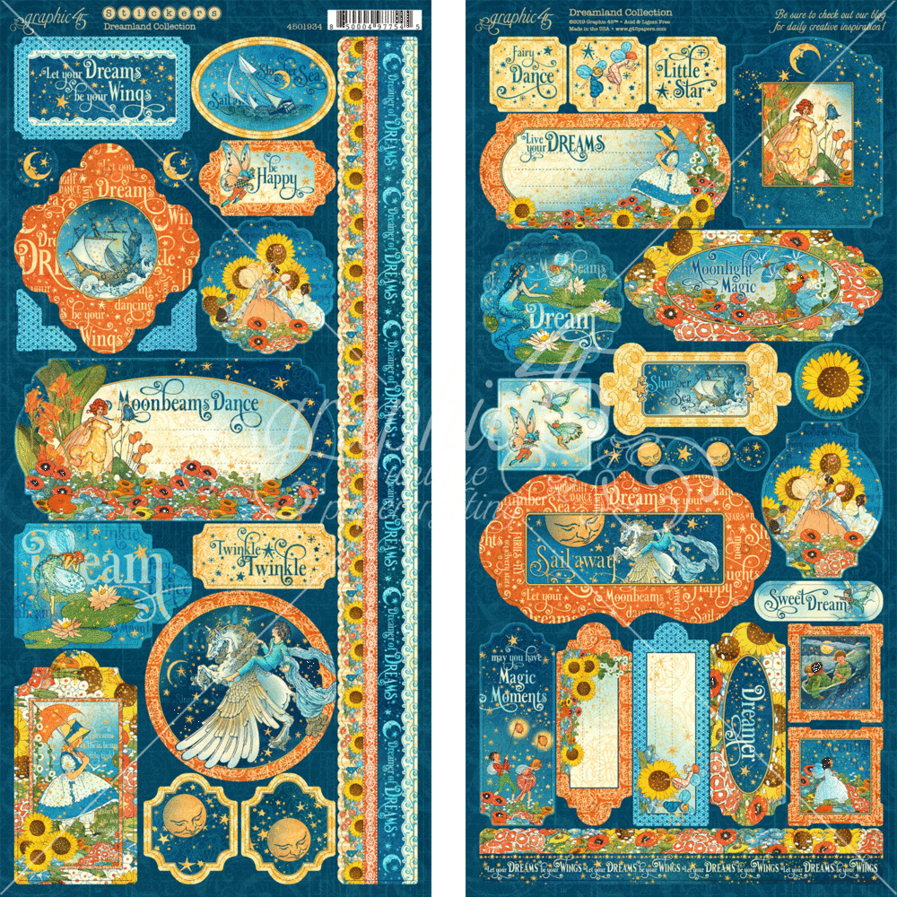 Graphic 45 Dreamland Stickers (4501934) Graphic 45 Dreamland Stickers (4501934)