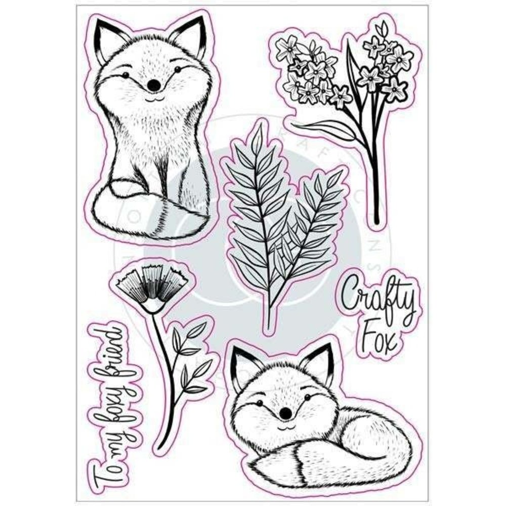 Craft Consortium Over The Hedge Henry the Fox Clear Stamps (CCSTMP017) Craft Consortium Over The Hedge Henry the Fox Clear Stamps (CCSTMP017)