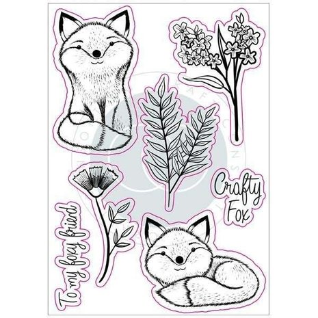 Craft Consortium Over The Hedge Henry the Fox Clear Stamps (CCSTMP017) Craft Consortium Over The Hedge Henry the Fox Clear Stamps (CCSTMP017)