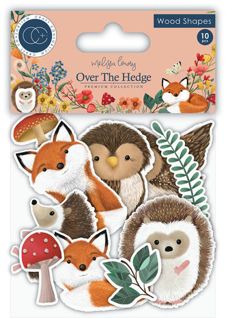 Craft Consortium Over The Hedge Printed Wood Shapes (CCWDNS001) Craft Consortium Over The Hedge Printed Wood Shapes (CCWDNS001)