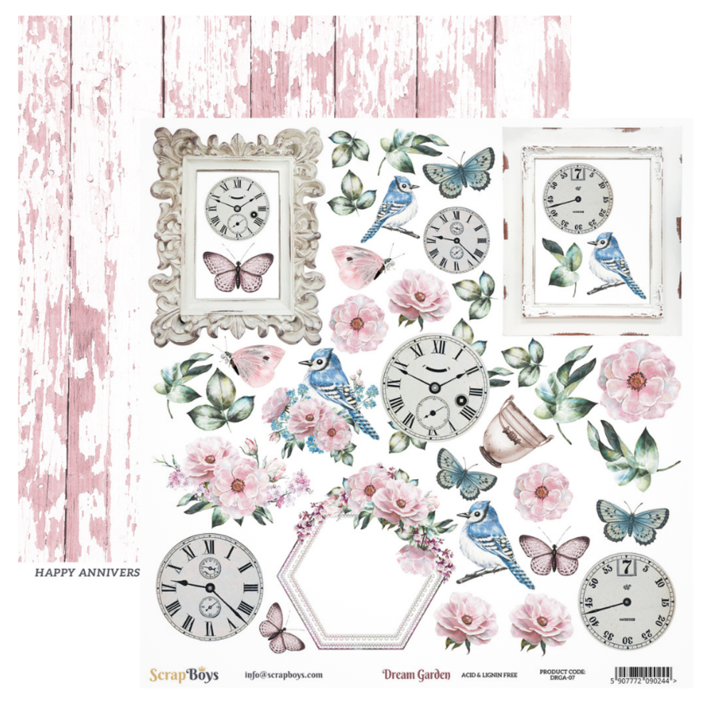ScrapBoys Dream Garden 6x6 Inch Paper Pad (DRGA-09) ScrapBoys Dream Garden 6x6 Inch Paper Pad (DRGA-09)
