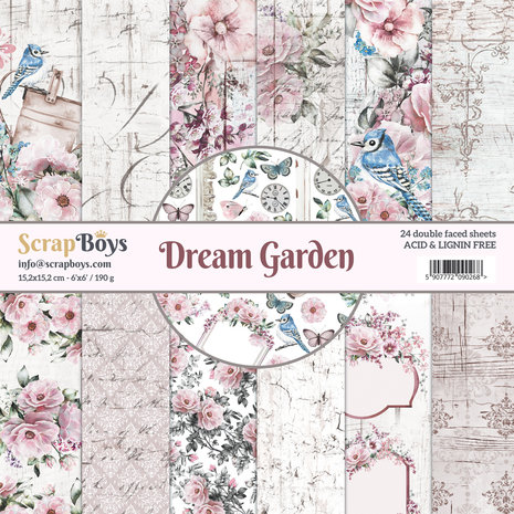 ScrapBoys Dream Garden 6x6 Inch Paper Pad (DRGA-09) ScrapBoys Dream Garden 6x6 Inch Paper Pad (DRGA-09)