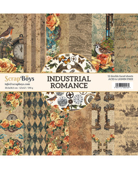 ScrapBoys Industrial Romance 12x12 Inch Paper Set (INRO-08)