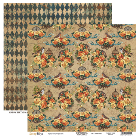 ScrapBoys Industrial Romance 12x12 Inch Paper Set (INRO-08) ScrapBoys Industrial Romance 12x12 Inch Paper Set (INRO-08)