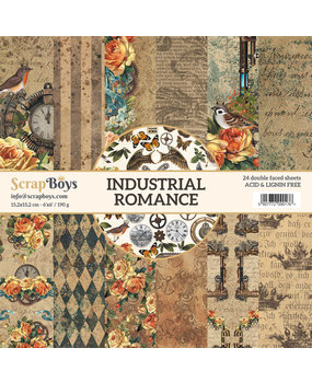 ScrapBoys Industrial Romance 6x6 Inch Paper Pad (INRO-09)