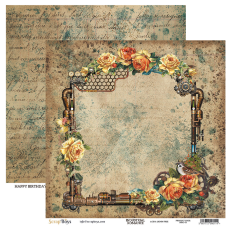 ScrapBoys Industrial Romance 6x6 Inch Paper Pad (INRO-09)
