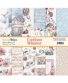 ScrapBoys Cotton Winter 6x6 Inch Paper Pad (COWI-09)