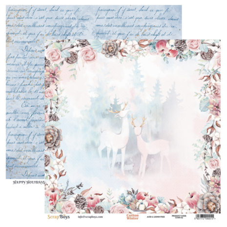 ScrapBoys Cotton Winter 6x6 Inch Paper Pad (COWI-09)