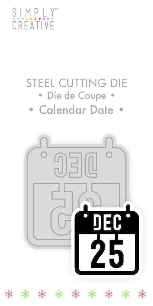 Simply Creative Calender Date Die (SCDIE129X19) OP=OP!