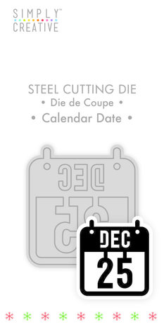 Simply Creative Calender Date Die (SCDIE129X19) OP=OP!