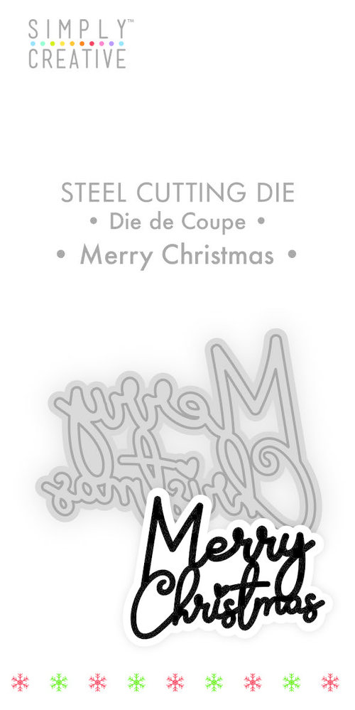 Simply Creative Merry Christmas Die (SCDIE123X19) OP=OP!