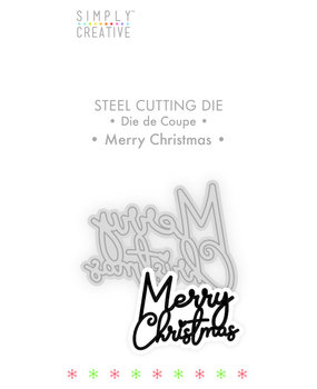 Simply Creative Merry Christmas Die (SCDIE123X19) OP=OP! Simply Creative Merry Christmas Die (SCDIE123X19) OP=OP!